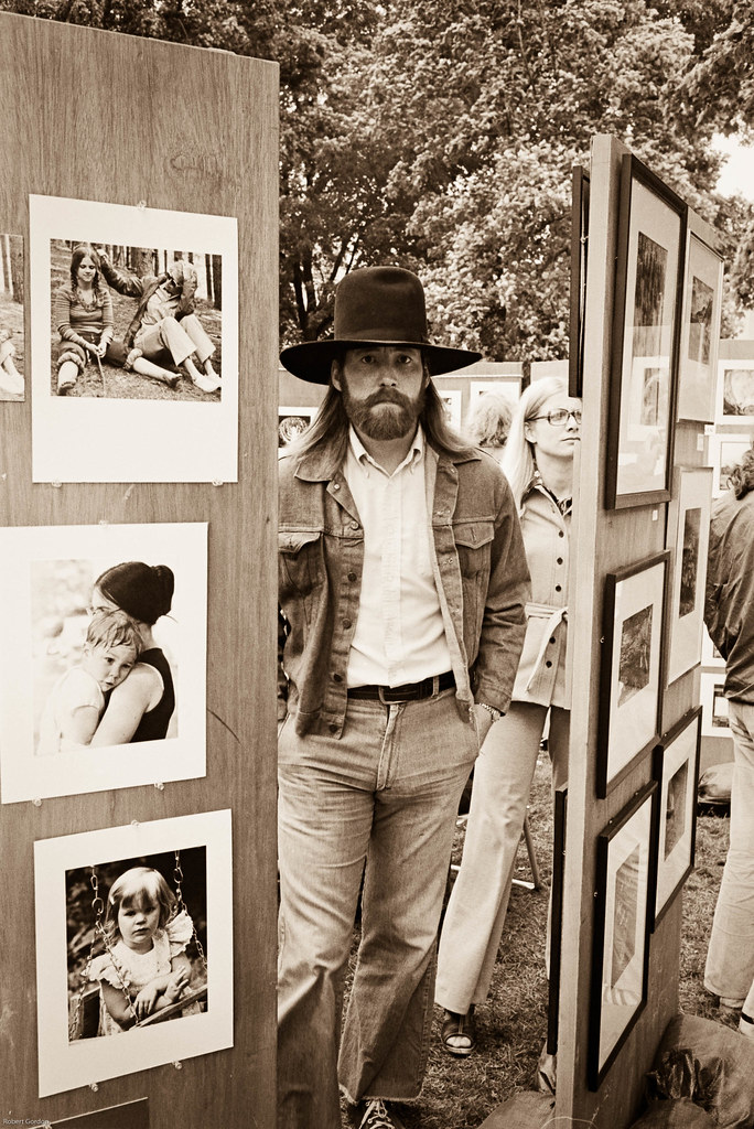 1970. Kalamazoo, Michigan. Bronson Park Art Fair. rwgordon3 Flickr