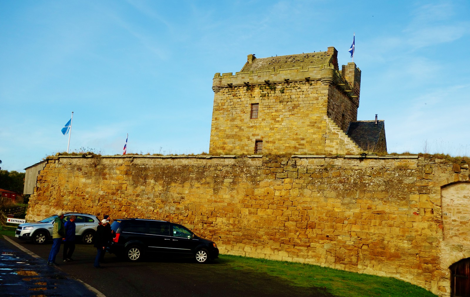Balgonie Castle in eastern Scotland is now a visitor attraction