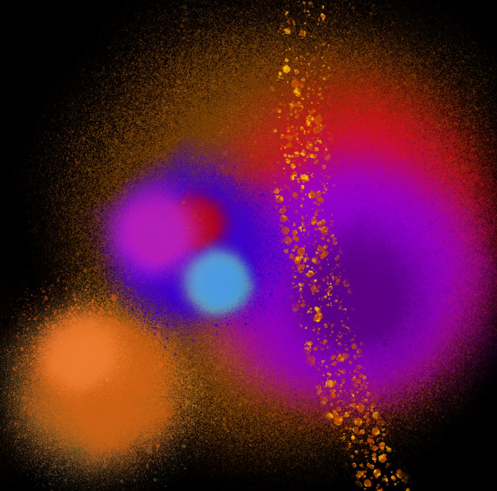 Fuzzy boundaries Digital spray painting done in Procreate … Flickr
