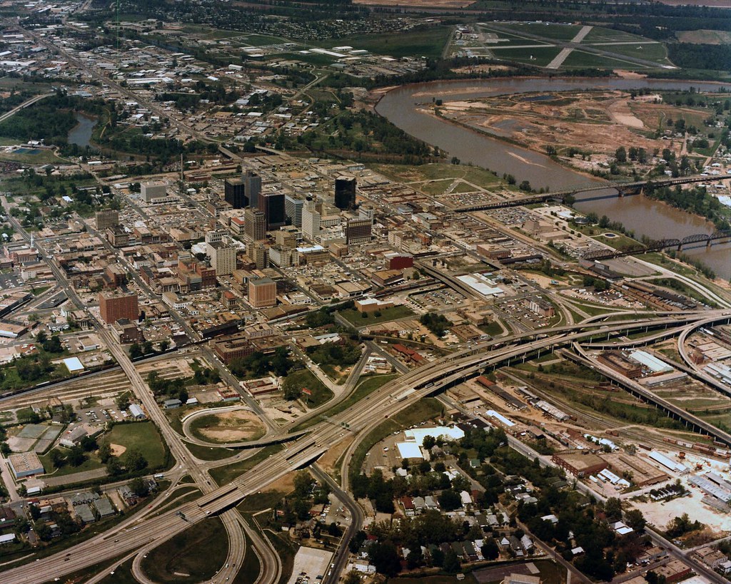Shreveport aerial view, 1978. Downtown Shreveport, Louisia… Flickr