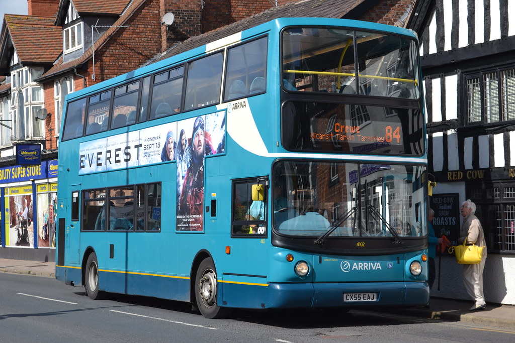 Arriva North West 4102 CX55EAJ Seen in Nantwich during the… Flickr