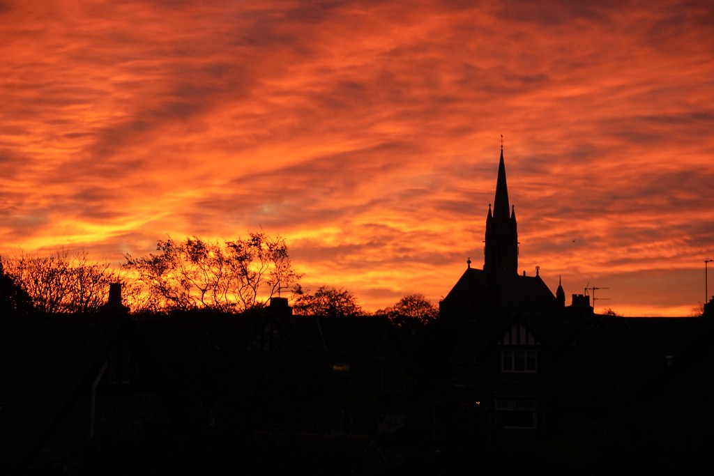 Sunrise over Holburn West Church Aberdeen pete benson Flickr