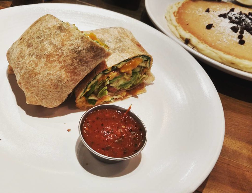Sunrise burrito and the perfect pancake. Yummy SSKDP Flickr
