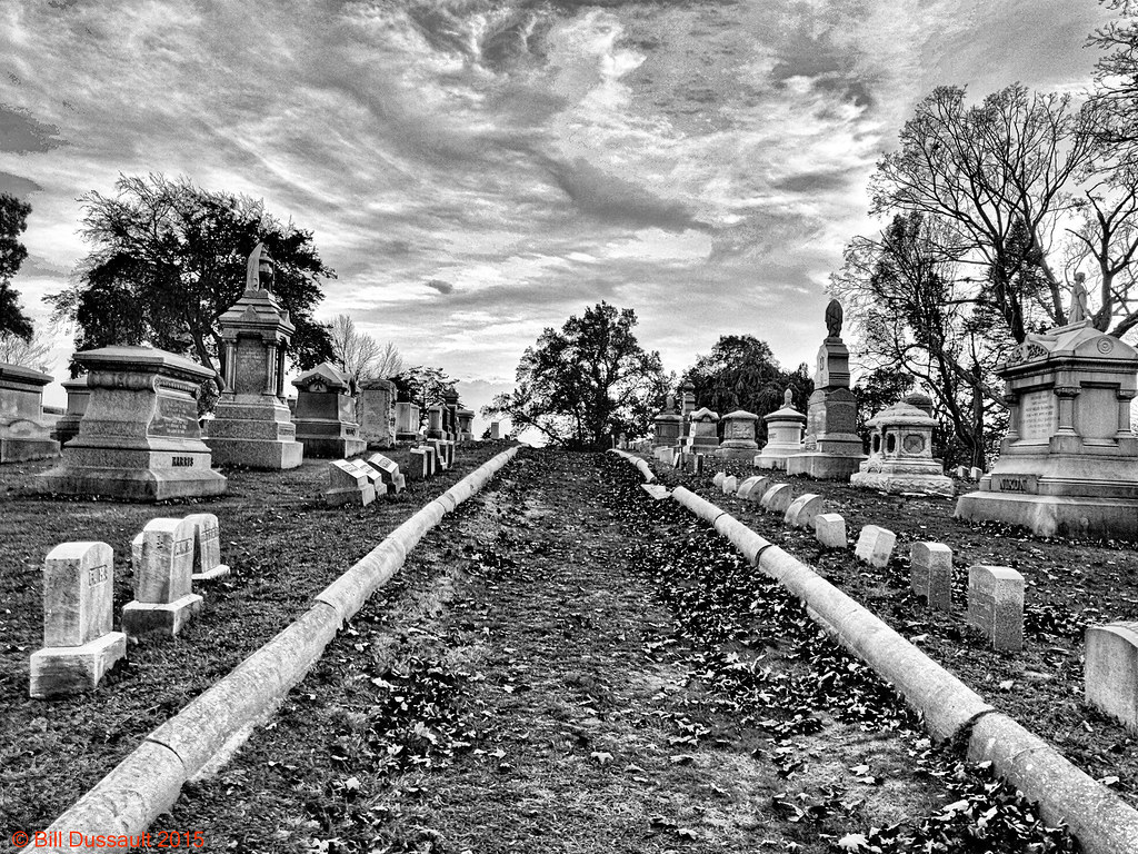 Old Cemetery at Dusk Hope Cemetery, Worcester, MA Bill Dussault