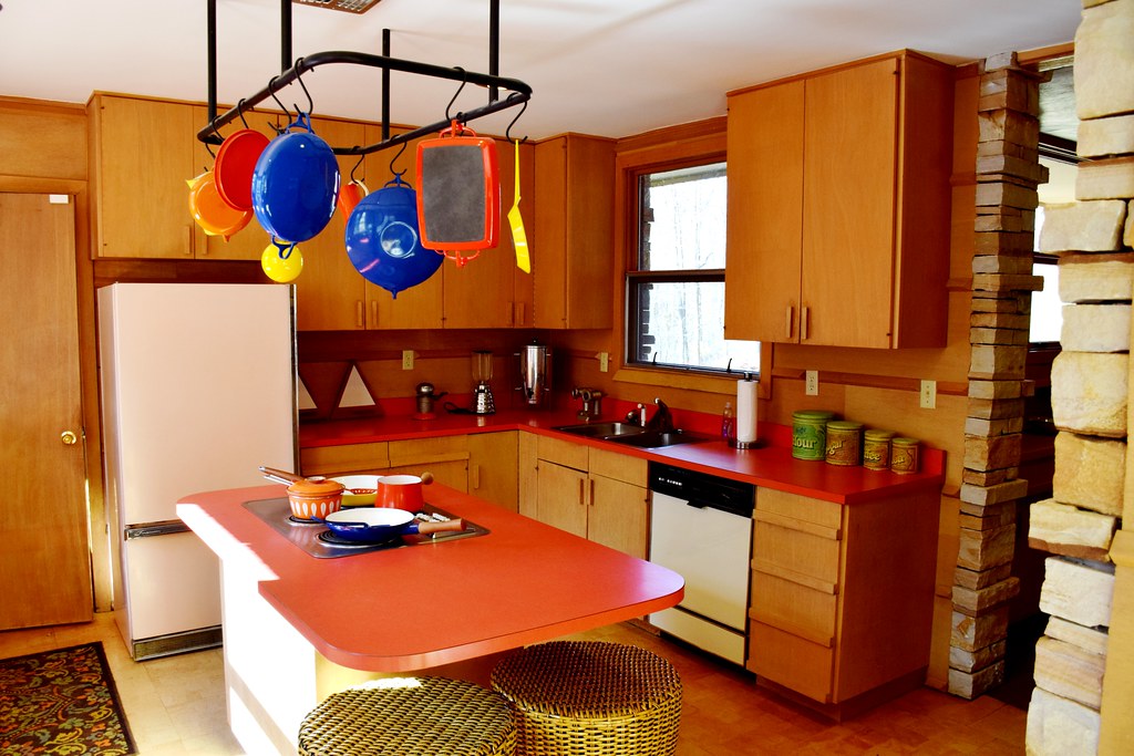 Kitchen in the Duncan House, Prefab House Design 1 by Fra… Flickr