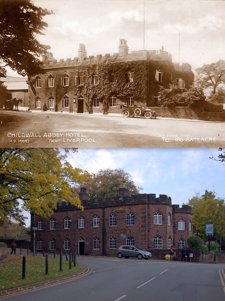 Childwall Abbey Hotel, Childwall, 1920s and 2015 Half a mi… Flickr