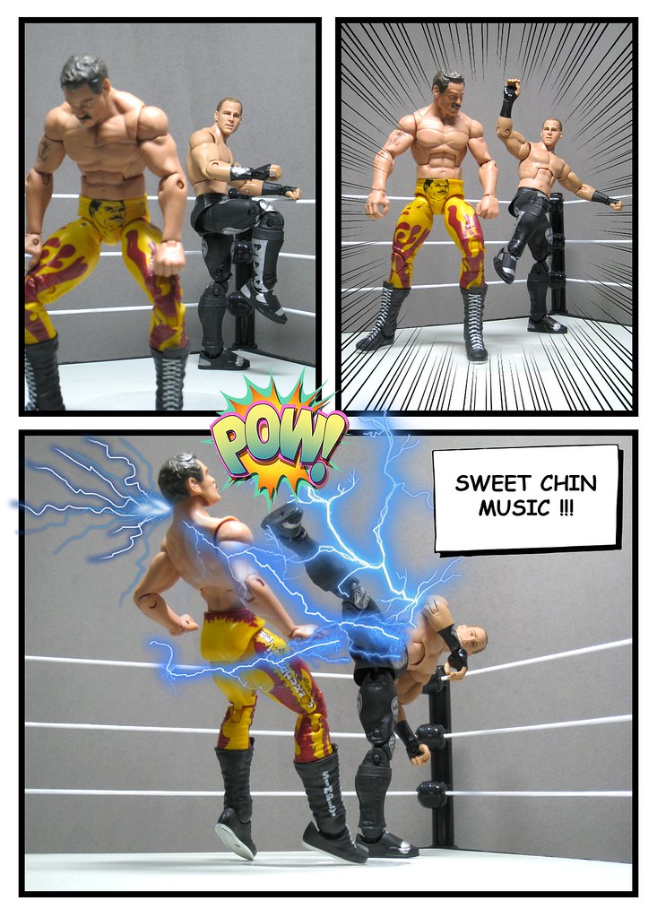 Shawn Michaels HBK Sweet Chin Music finisher comic strip W… Flickr