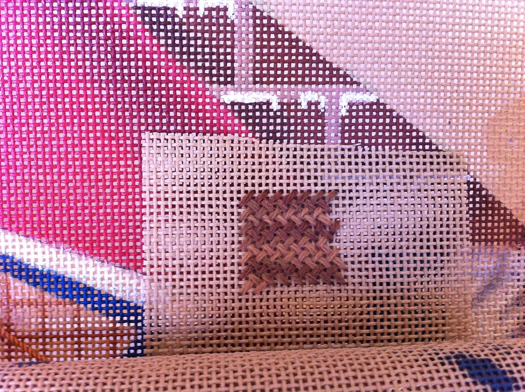 Tapestry Tent Christmas stocking Tapestry Tent Santa Del… Flickr