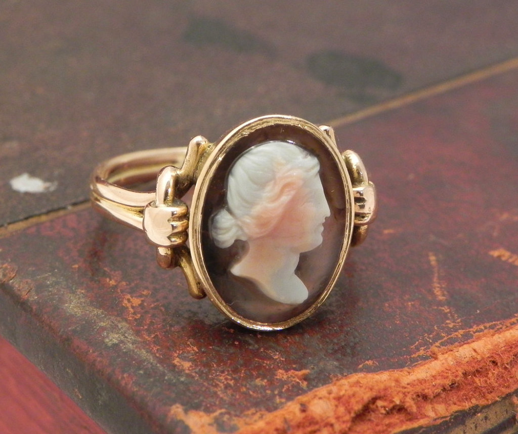 Antique Cameo Ring Vintage Gold Ring with Hardstone Cameo … Flickr