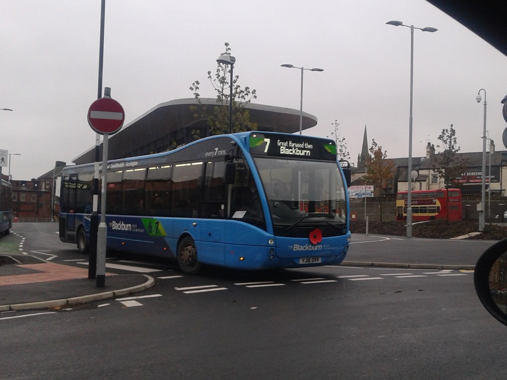 Transdev The Blackburn Bus Company 227 (YJ16 DVR) Optare Versa leaving