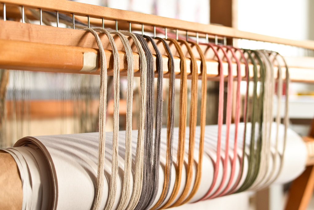 Setting up the floor looms the workroom Flickr
