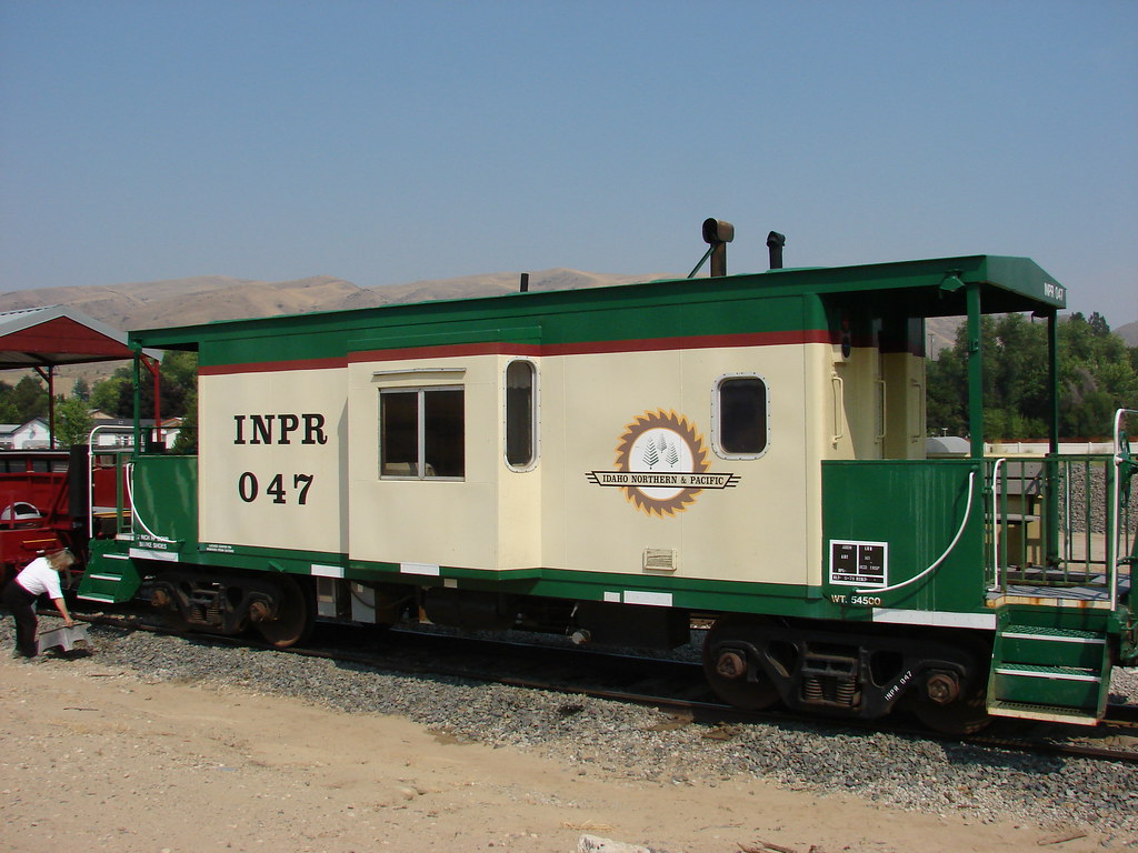 Idaho Northern Caboose on the Idaho Northern Railroad at H… Flickr