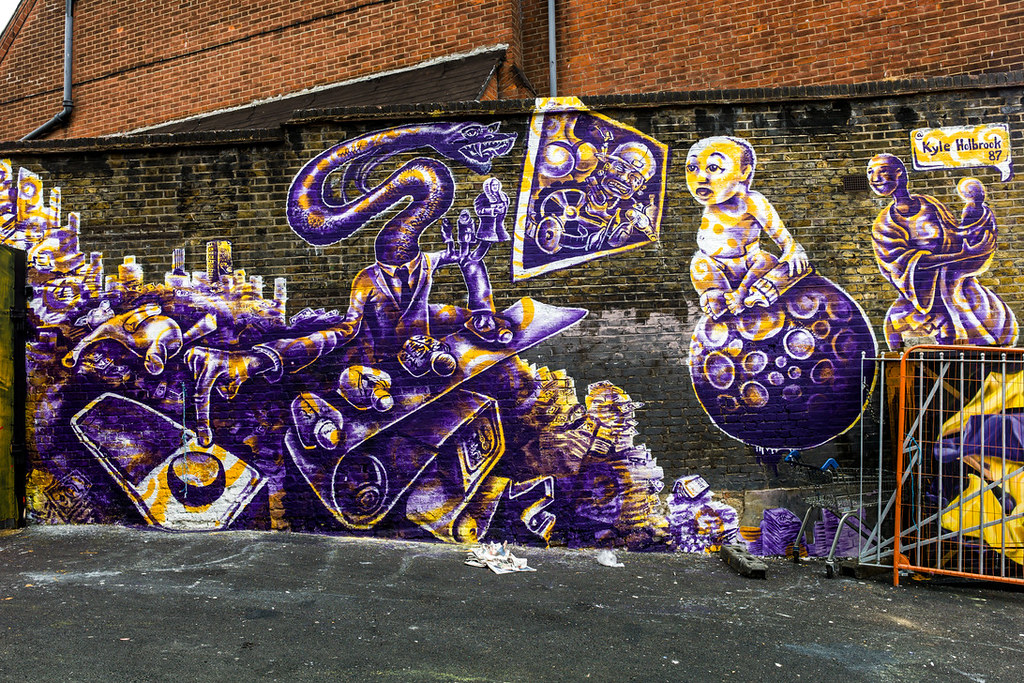 Londra282 Murales a Camden Town. Wall art in Camden Town