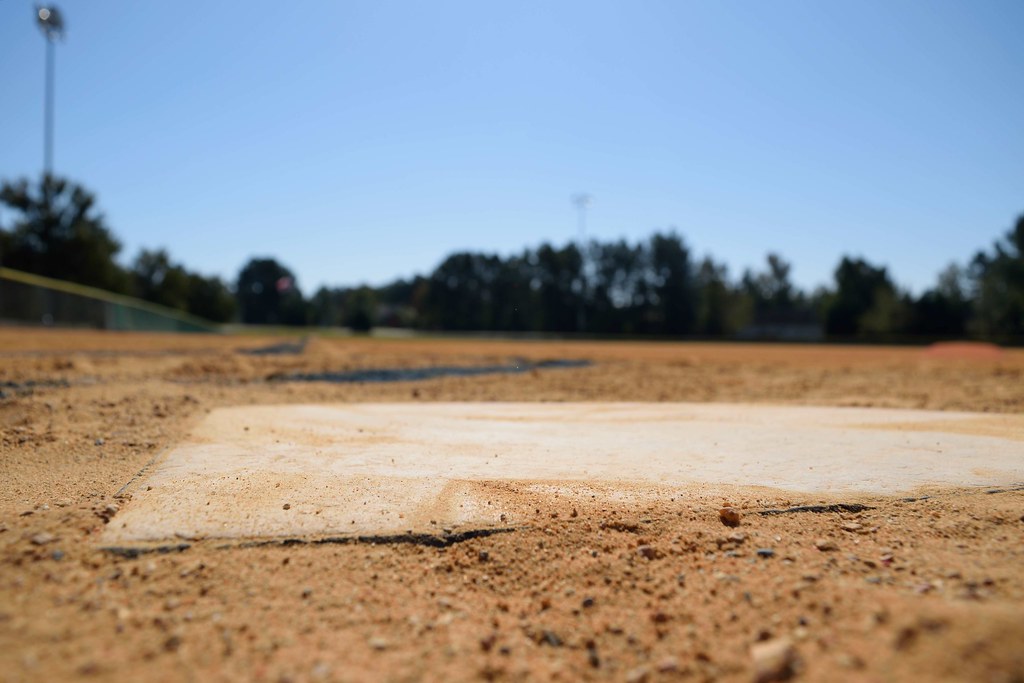Home Base The view from home plate at the local baseball d… Flickr