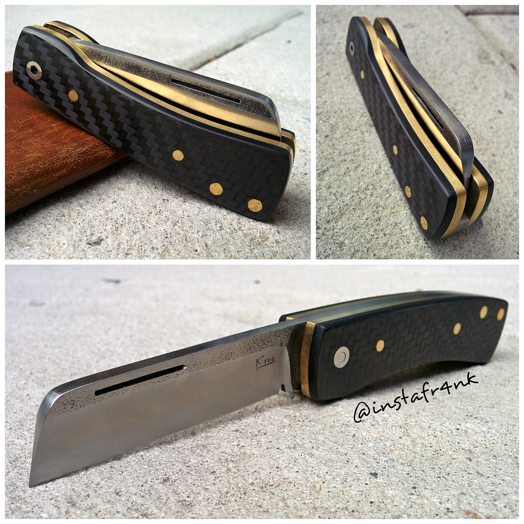 K'roo Knives Slipjoint Custom slipjoint knife "chunky Fran… Flickr