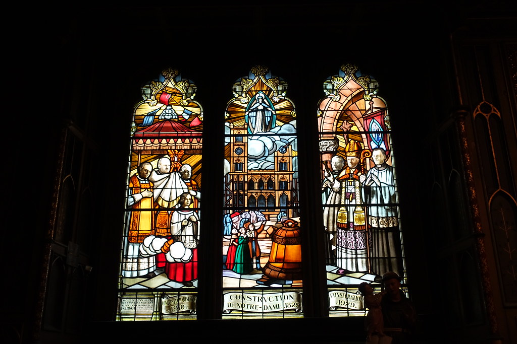 Stained glass Basilique NotreDame de Montréal VilleM… Flickr