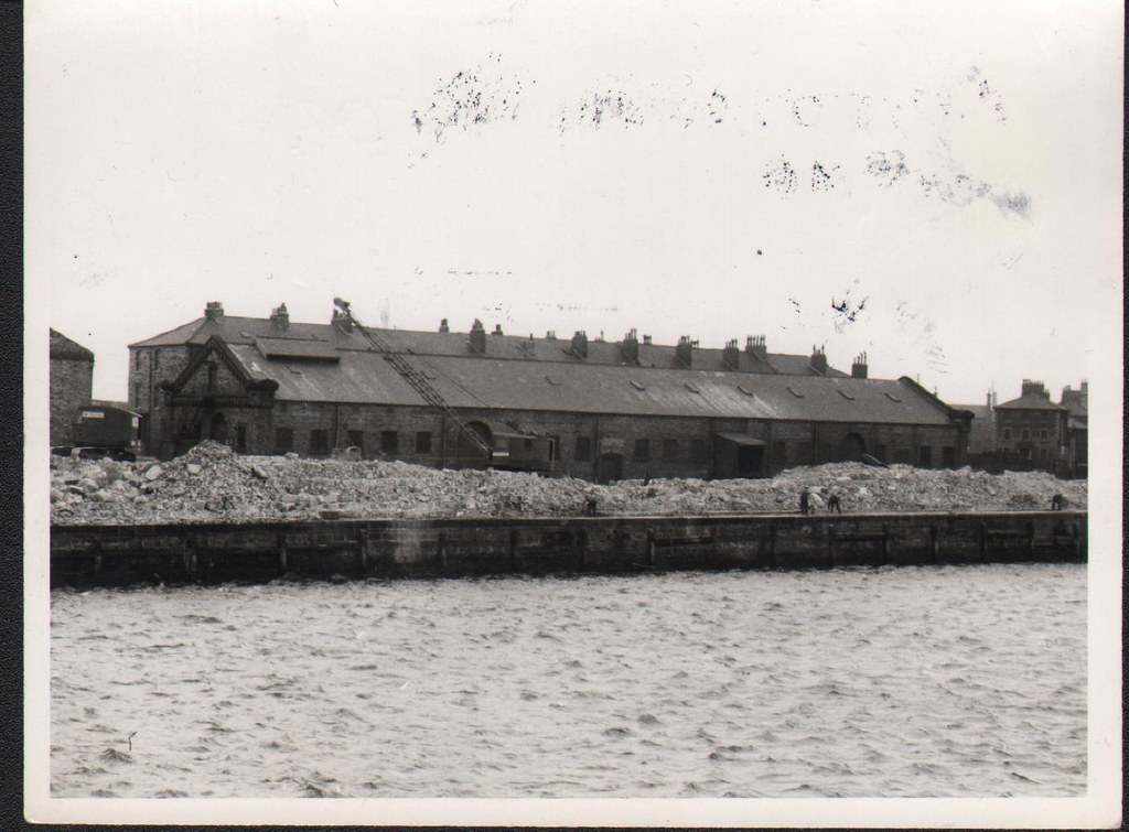 Demolition in progress Match Factory fire 1954 Cranes an… Flickr