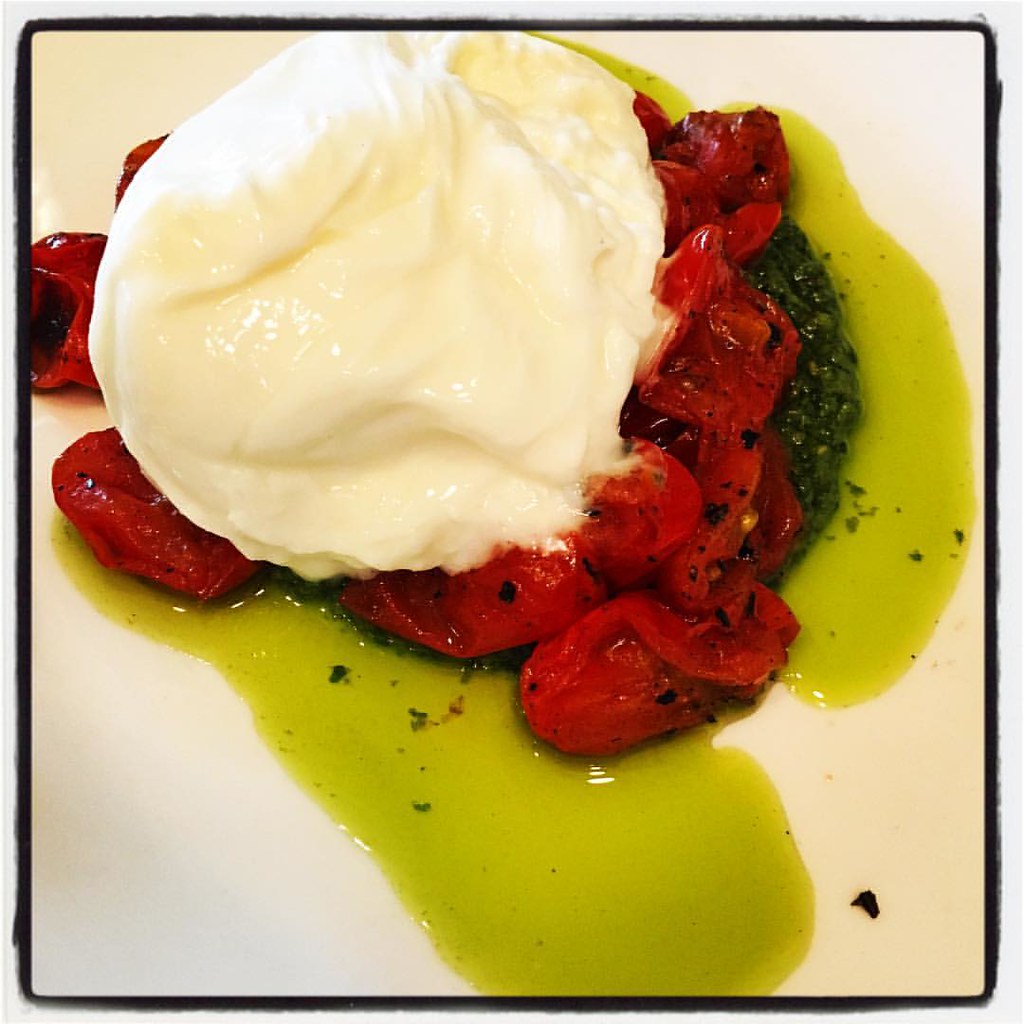 House made burrata at Marco's...tomatoes and pesto... I at… Flickr