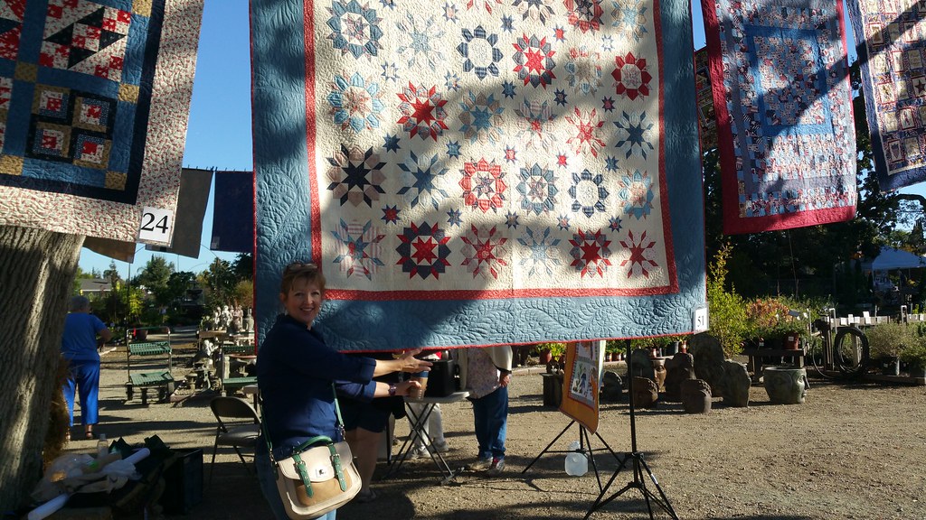 Mary's Quilt hanging at the Alden Lane Quilt show Quilting… Flickr