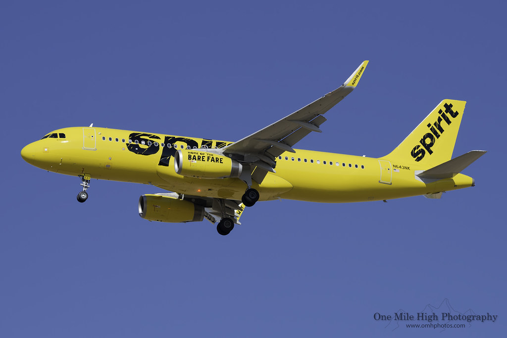 Bright yellow airplane Aircraft Airbus A320200 (N643NK) … Flickr