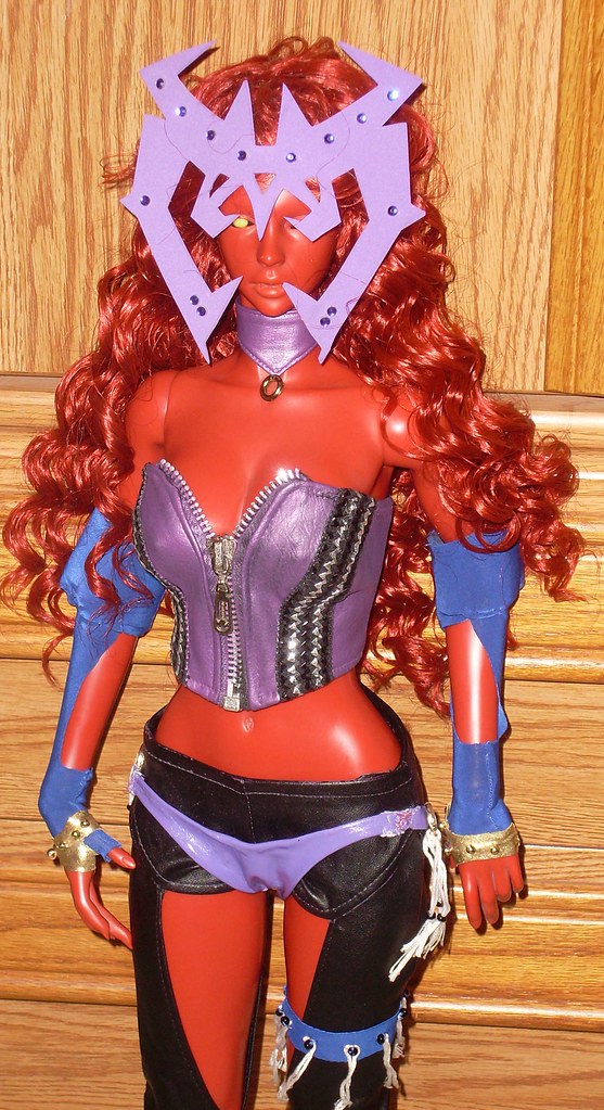 Fabric paint on pleather WIP of Chalyss' initial costume; … Flickr