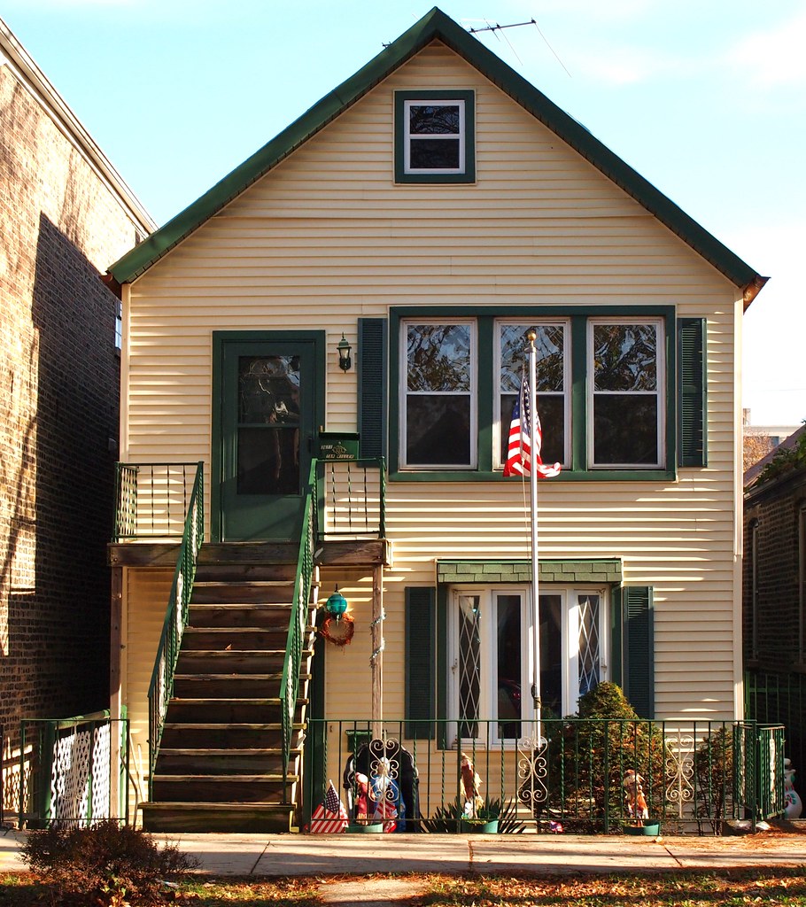 3611 S. Hermitage Avenue Two=flat, 1888. Brule Laker Flickr