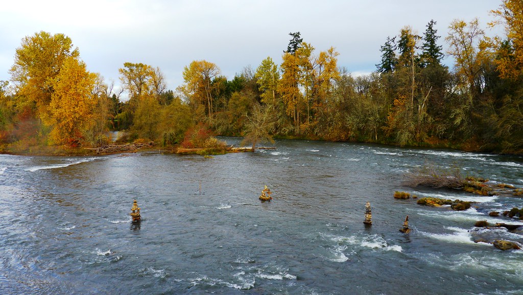 Willamette River in Eugene, Oregon The Willamette River fl… Flickr