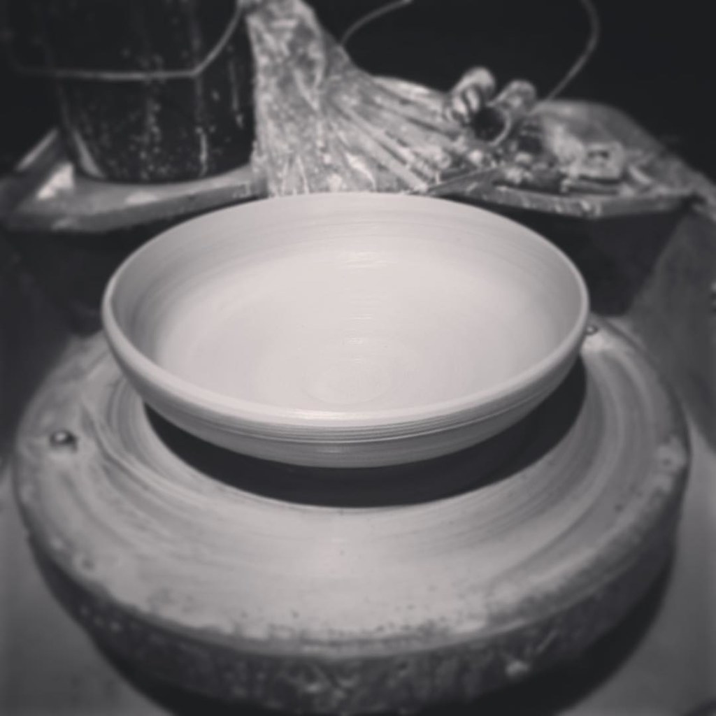 First pot I've thrown at home with my own wheel. Pretty ha… Flickr