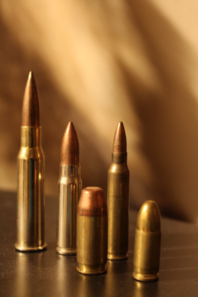 Bullets Multiple bullets, including .45acp and 9mm. All St… Flickr