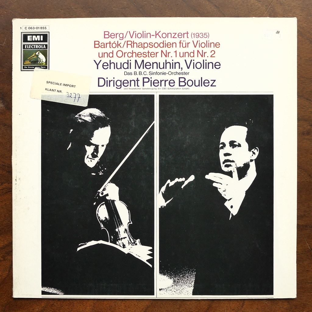 Berg Violin Concerto 1935, Bartok Rhapsody for Violin … Flickr