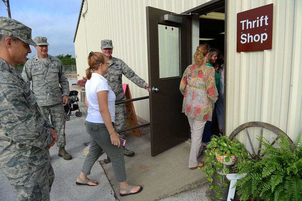 Thrift Shop Ribbon Cutting Col. Thomas Shank, 4th Flying T… Flickr