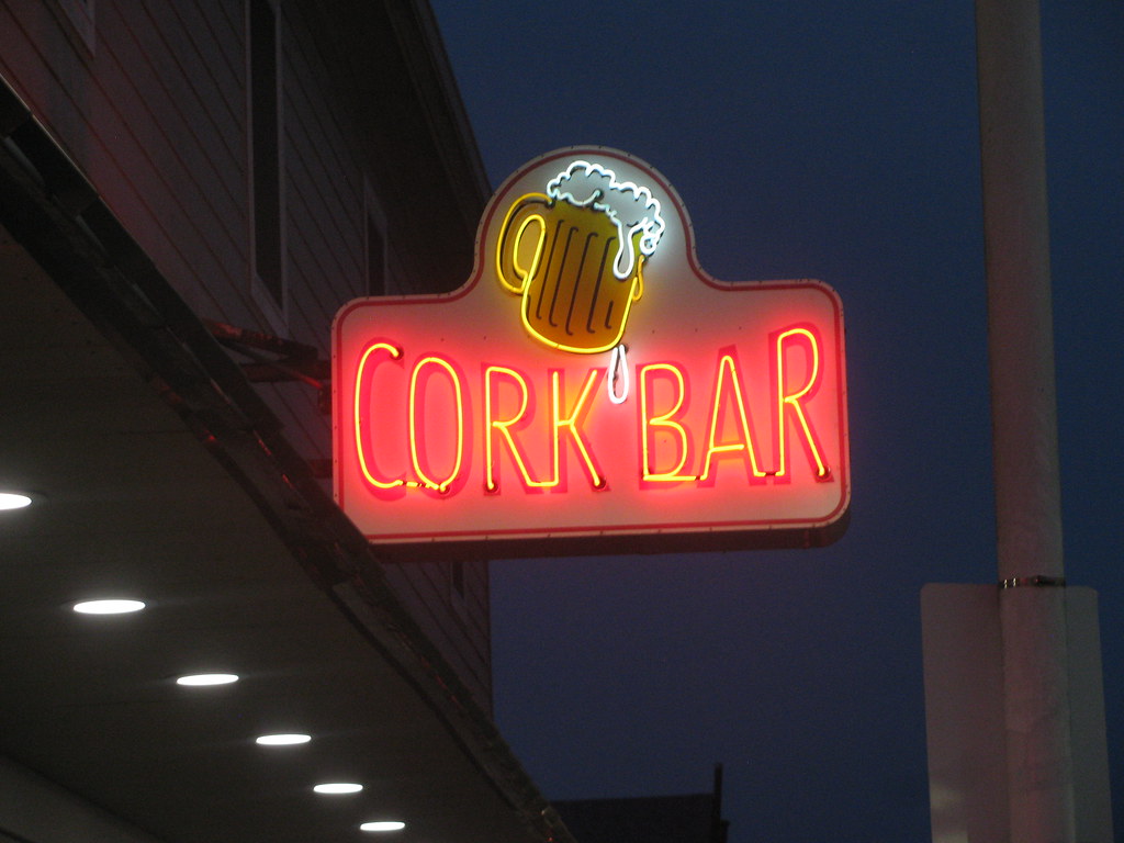 * Cork Bar neon sign Ocean City, MD Karl Schwarz Flickr
