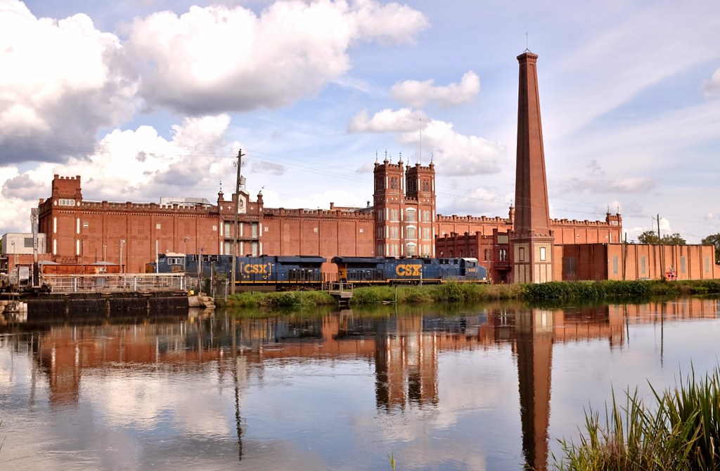 Sibley Mill Augusta, Ga Old mill and earlier stack left fr… Flickr