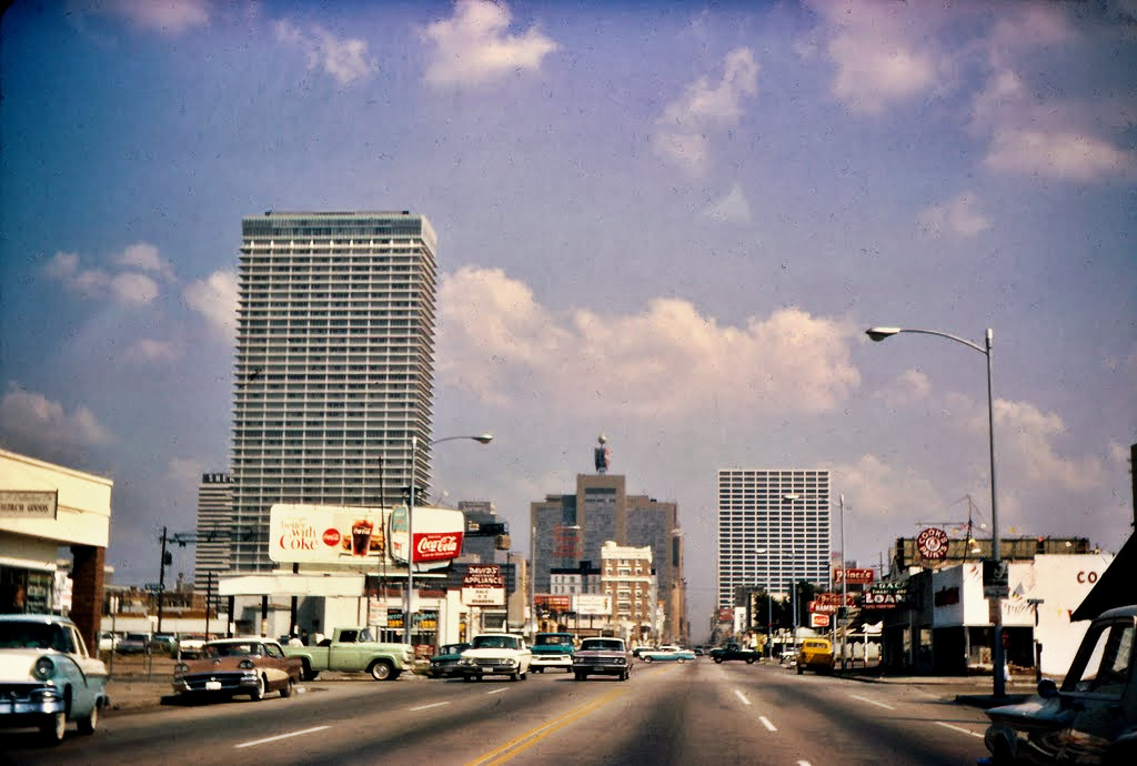 Downtown Houston mid 60s Mike Goad Flickr