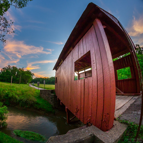 The Krepps Covered Bridge Near Midway, Pennsylvania, USA. … Flickr