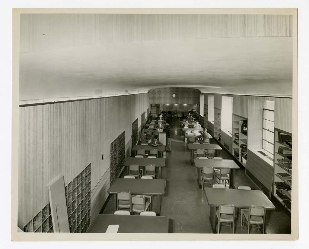 New Study Hall Boys' side Description A black and white… Flickr