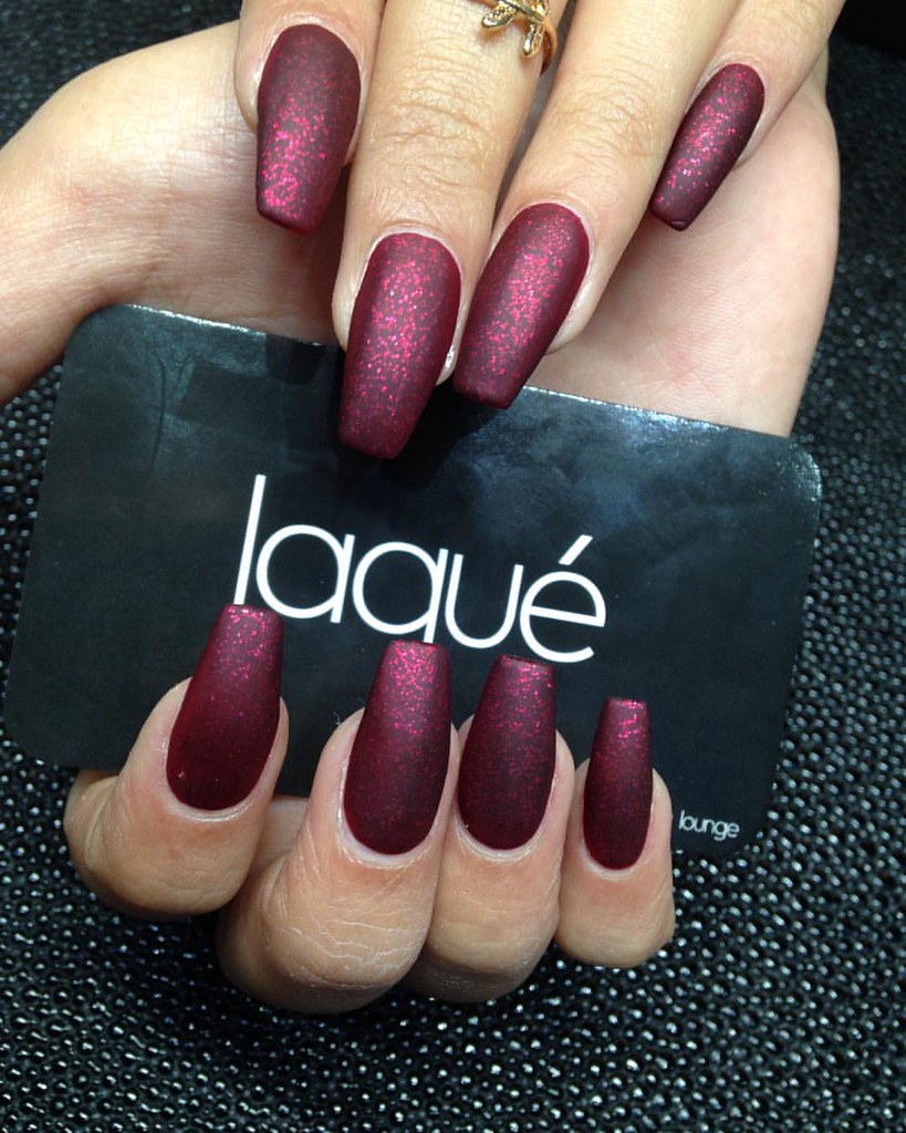 Glitter polish with matte top coat You can make an appoint… Flickr