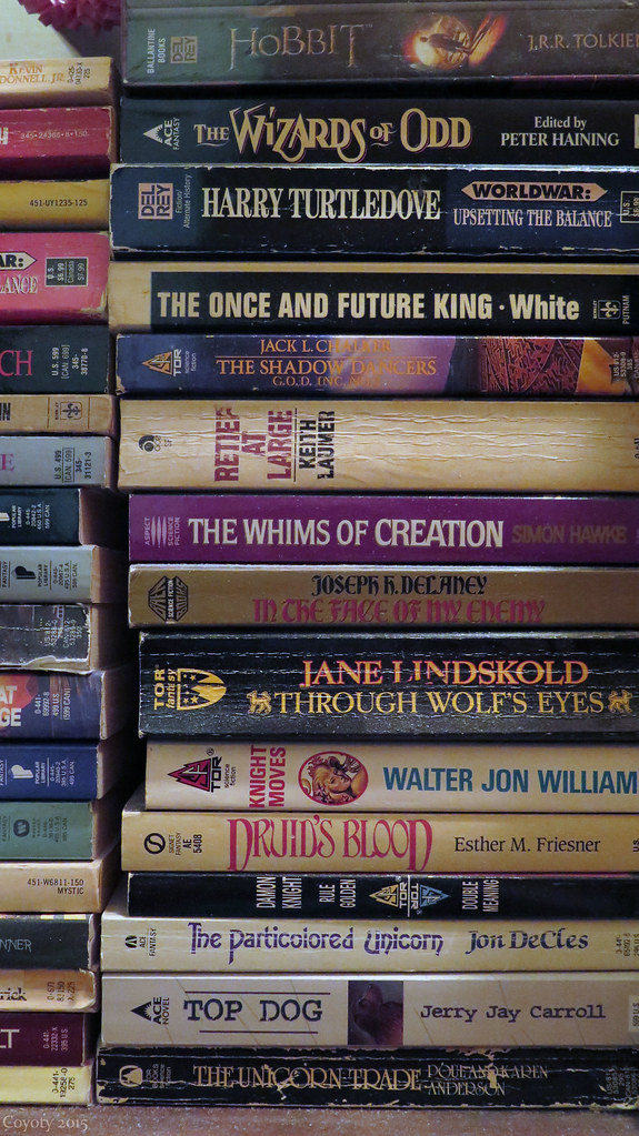 Collecting Dust Very small part of my collection of books … Flickr