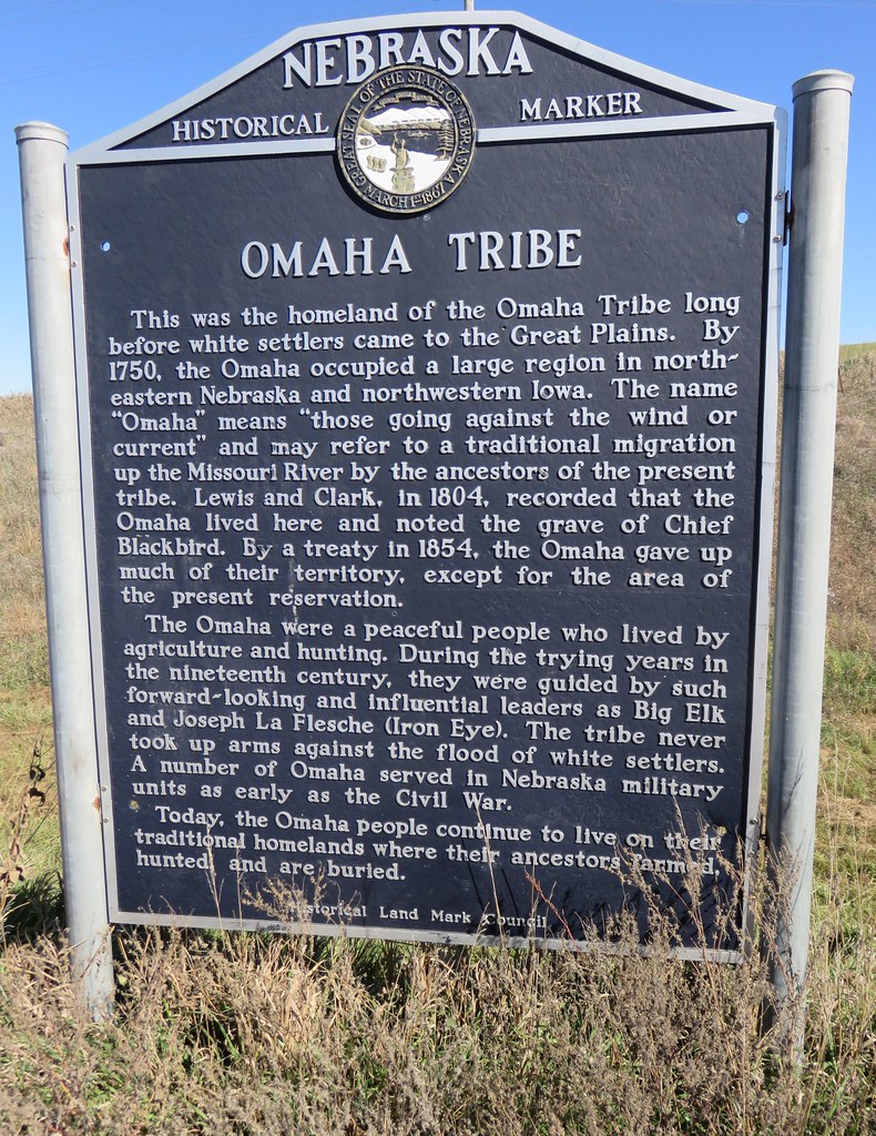 Omaha Tribe Marker (Macy, Nebraska) Macy is a small town l… Flickr