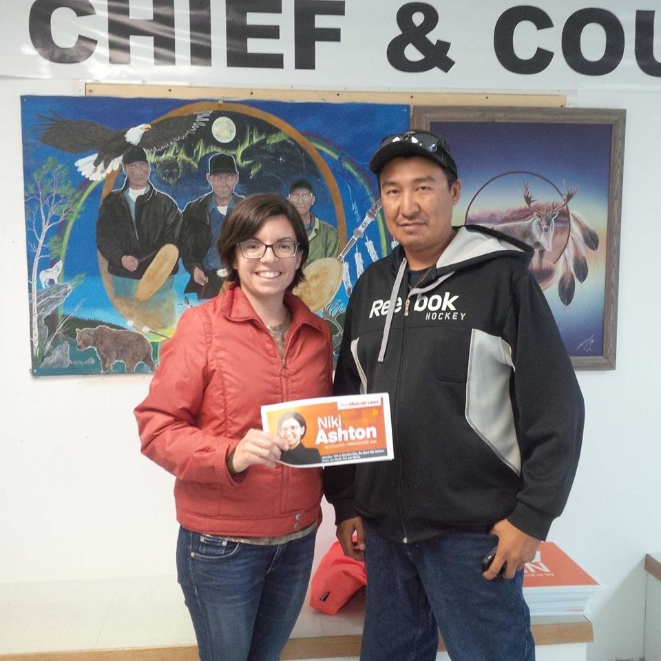 In Lac Brochet. Masi for the support, Alphonse. Niki Ashton Flickr