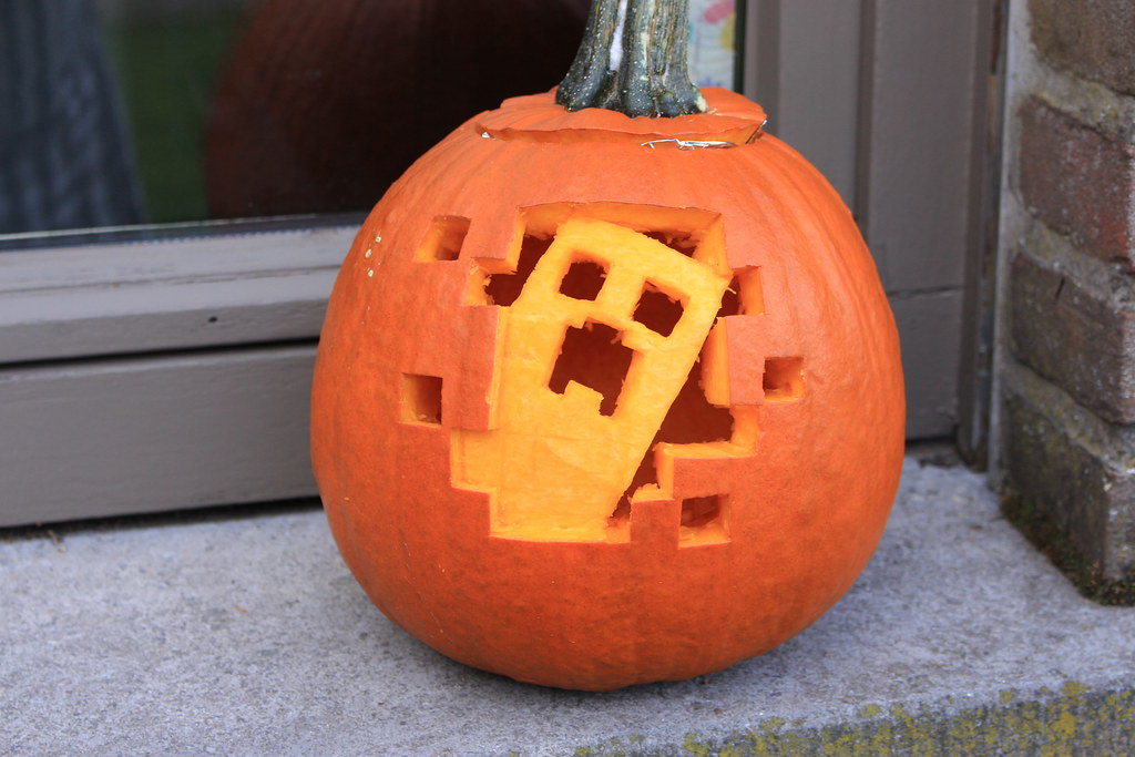 Minecraft Creeper Pumpkin Tetramesh Flickr