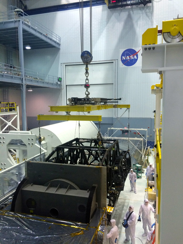 James b Space Telescope Telescope Structure Arrival Flickr