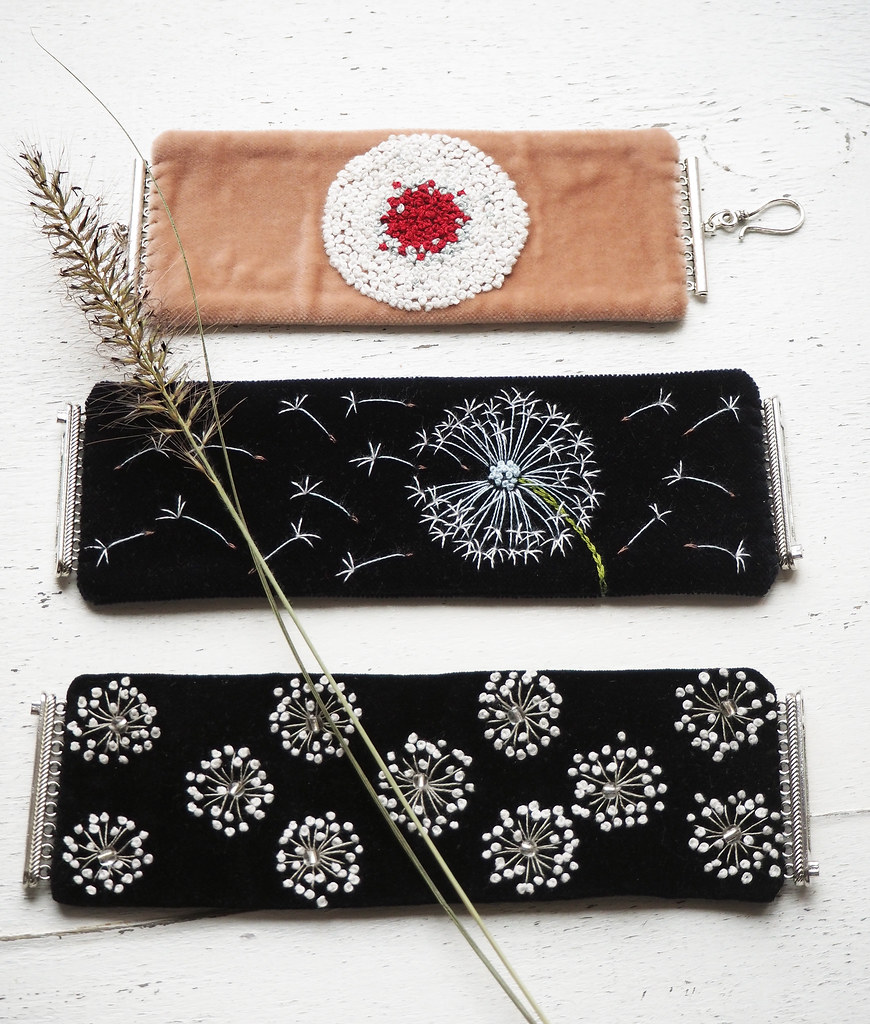 Velvet meadow Hand embroidery on velvet Velvet Meadow Flickr