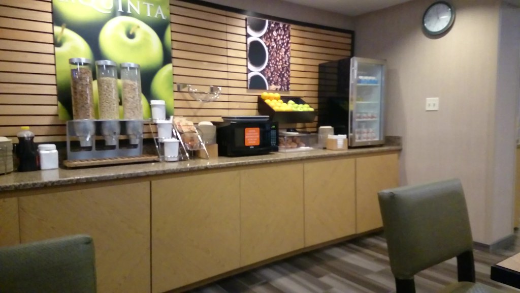 Breakfast at La Quinta Inn & Suites Portland, ME. Masayuki (Yuki