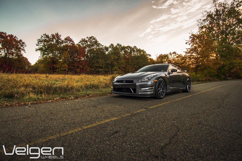 Nissan GTR on Velgen Wheels VMB5 Matte Gunmetal 20x9 & 20x10.5 a