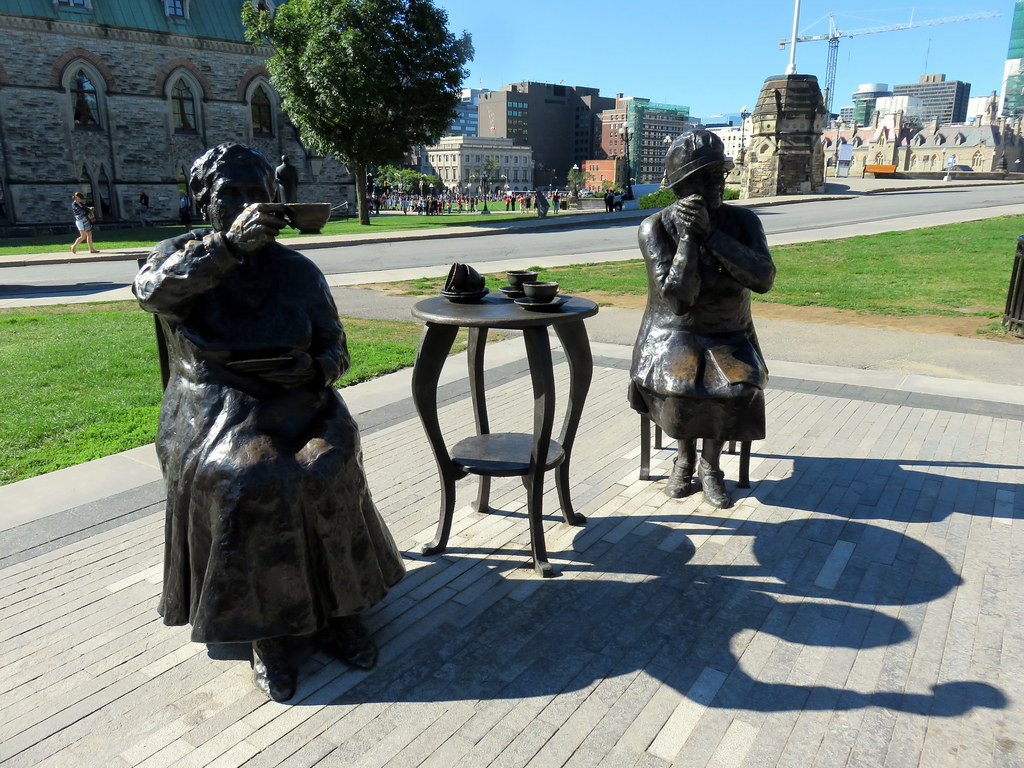 Famous Five Statue Parliament Hill, Ottawa Sean Marshall Flickr