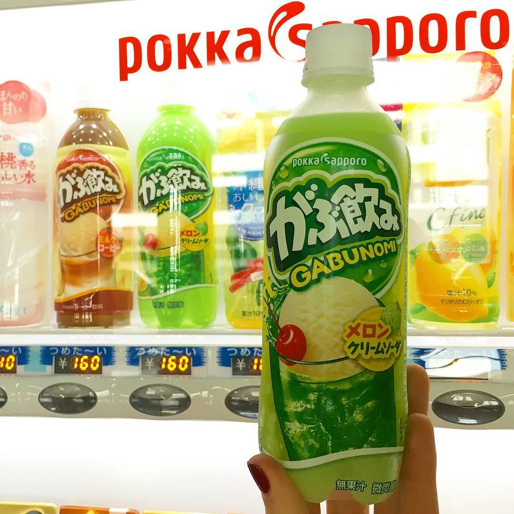 Pokka Sapporo Gabunomi Melon Cream Soda Naha Okinawa Ja… Flickr