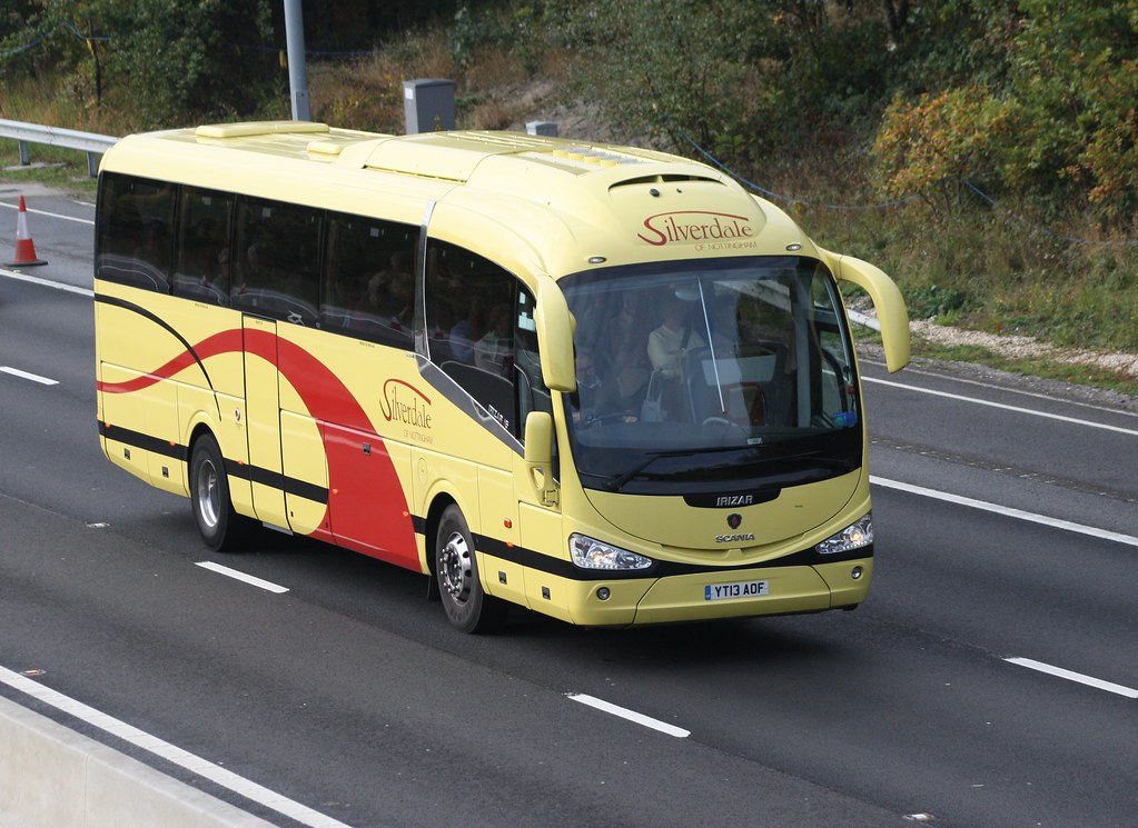 Silverdale Coaches Nottingham YT13AOF travelling north o… Flickr
