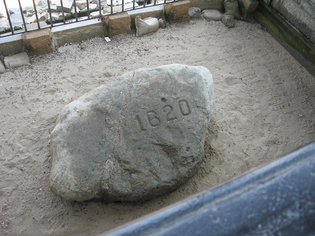 Plymouth Rock The rock itself. Perry G Flickr