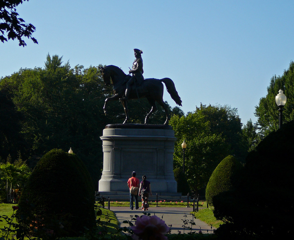 Washington statue, Boston Public Gardens Paul L Dineen Flickr